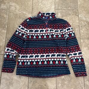 Chubbies Men's The Bearly Wild Quarter-Zip Fleece‎ Pullover sz XL
